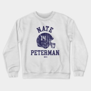 Nate Peterman Chicago Helmet Font Crewneck Sweatshirt